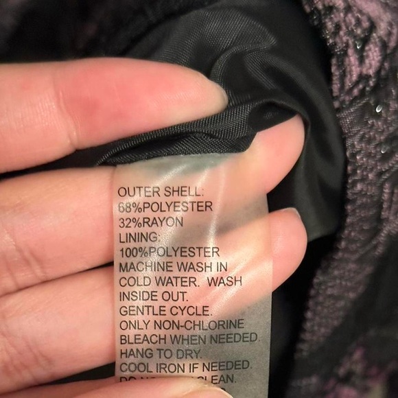 TanJay Purple Vintage style textured Jacket 
Size 10 petites - Picture 5 of 5